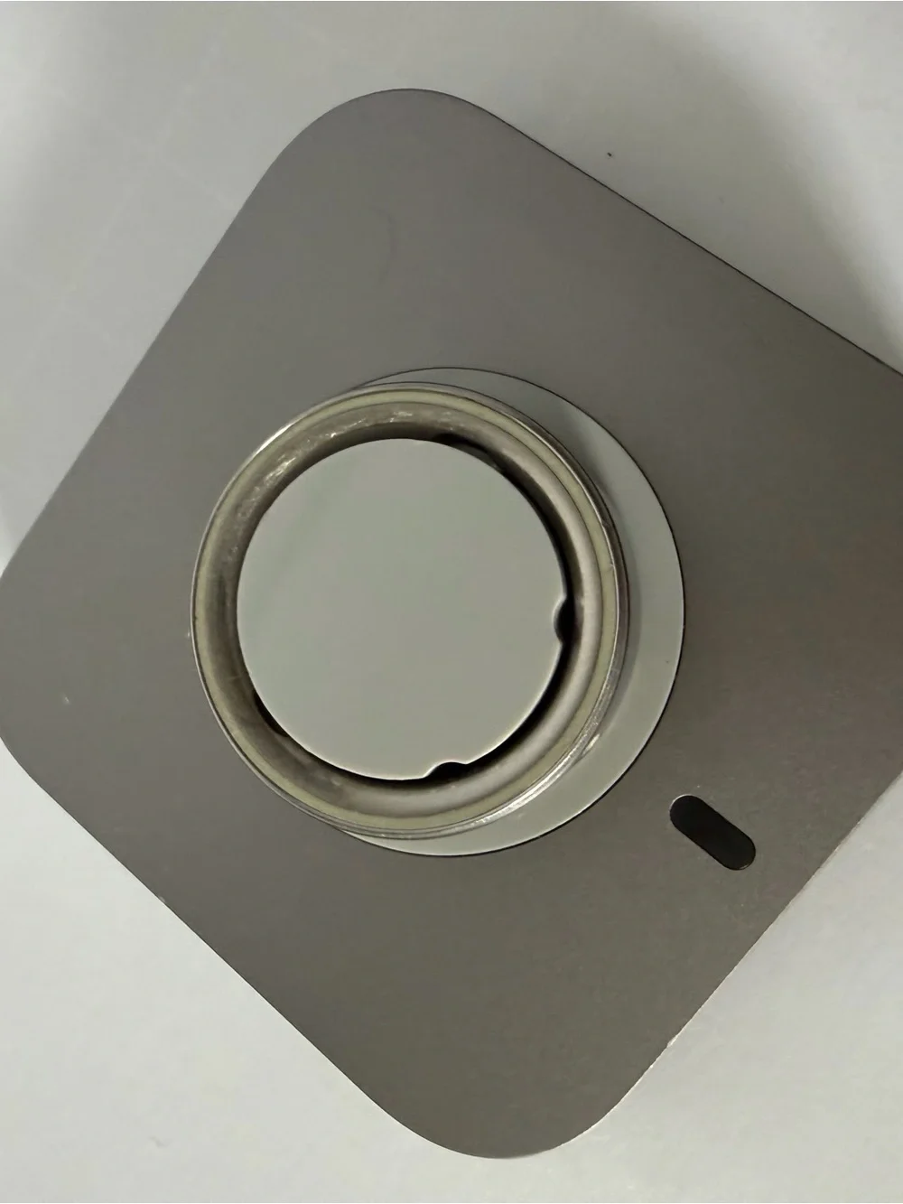 Oura Silver Smart Ring with Polished Finish Brushed silver